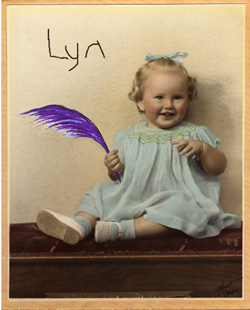 Lynsey as an ankle biter